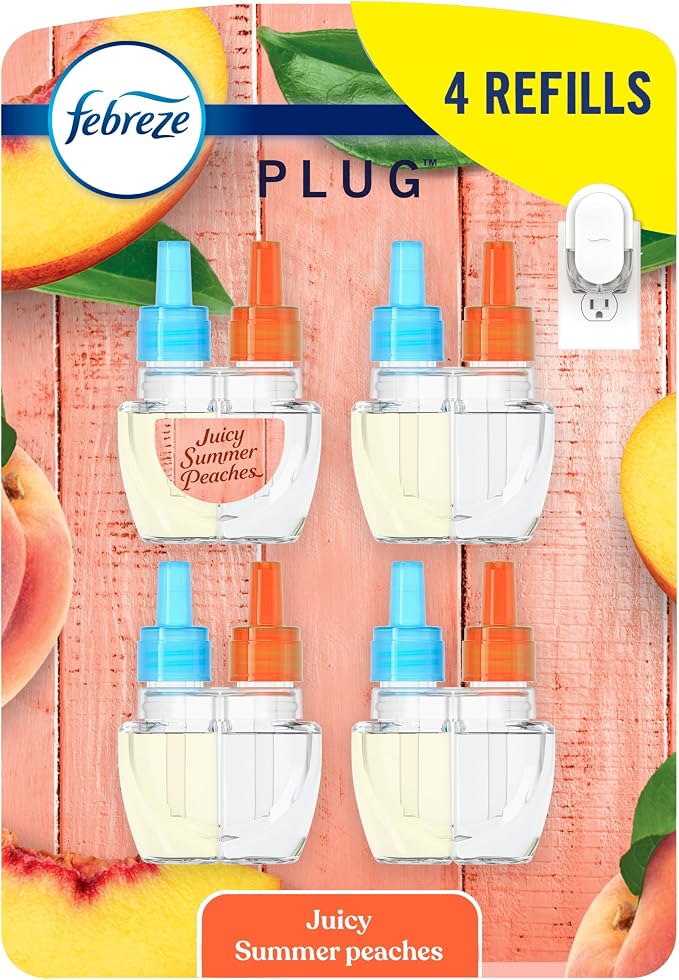 Plug In Air Freshener, Odor-Fighting Scented Oil Refill, Air Fresheners for Home and Bathroom and Kitchen, Long Lasting for