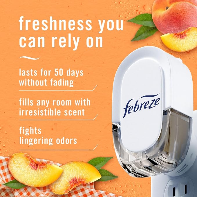 Plug In Air Freshener, Odor-Fighting Scented Oil Refill, Air Fresheners for Home and Bathroom and Kitchen, Long Lasting for
