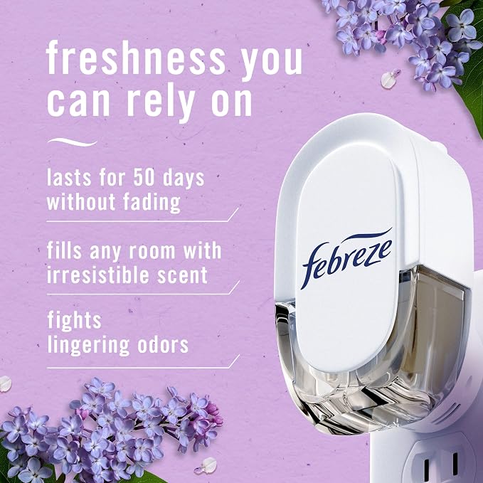 Plug In Air Freshener, Odor-Fighting Scented Oil Refill, Air Fresheners for Home and Bathroom and Kitchen, Long Lasting for