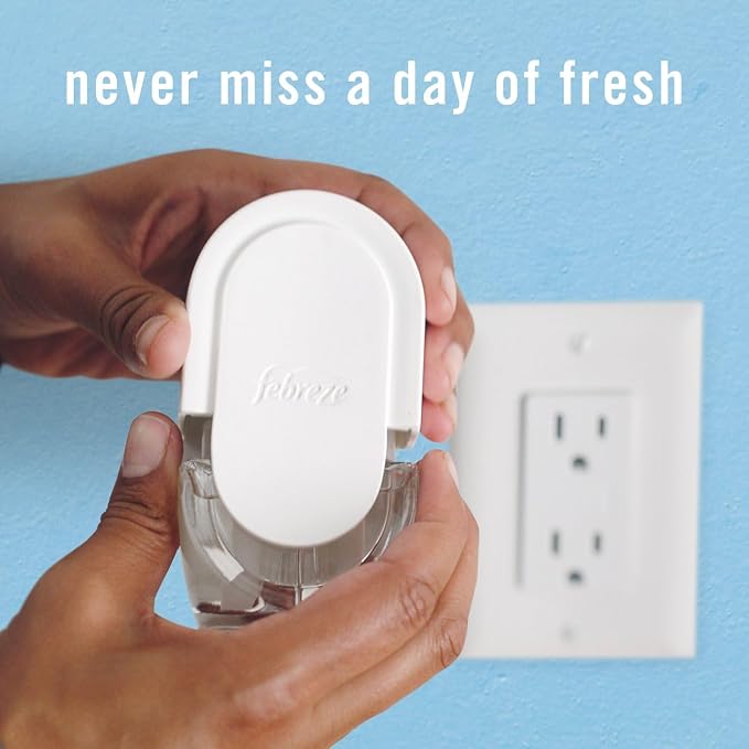 Plug In Air Freshener, Odor-Fighting Scented Oil Refill, Twlight Lavender and Downy April Fresh Scents, 4 Refills, alternate