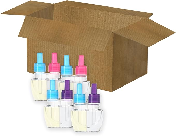 Plug In Air Freshener, Odor-Fighting Scented Oil Refill, Twlight Lavender and Downy April Fresh Scents, 4 Refills, alternate