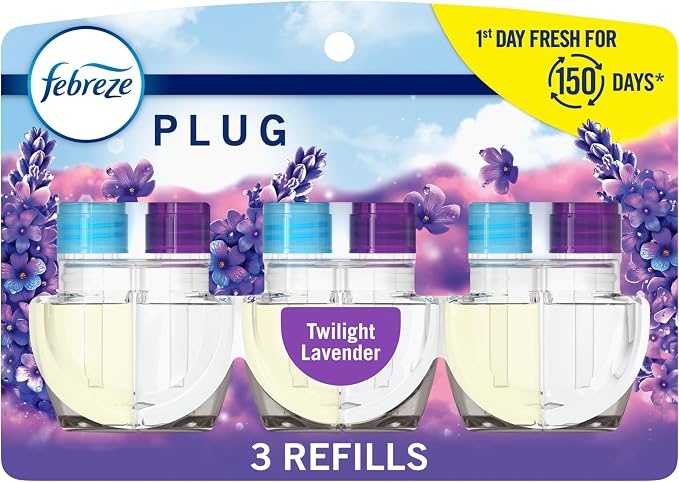 Plug In Air Freshener, Odor-Fighting Scented Oil Refill, Air Fresheners for Home and Bathroom and Kitchen, Long Lasting for