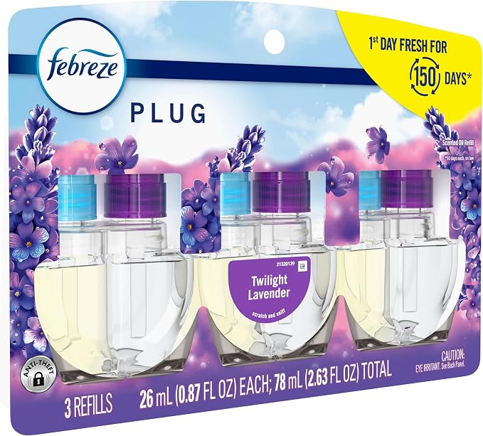 Plug In Air Freshener, Odor-Fighting Scented Oil Refill, Air Fresheners for Home and Bathroom and Kitchen, Long Lasting for