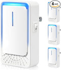 Plug In Air Ionizers - 4Pack Negative Ion Technology Air Purifier, Quiet Mini Air Freshener for Home, Bedroom, Office