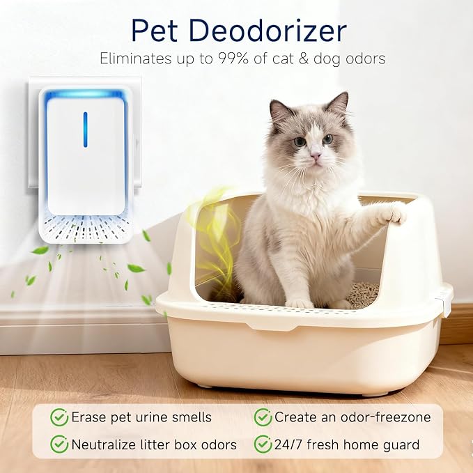 Plug In Air Ionizers - 4Pack Negative Ion Technology Air Purifier, Quiet Mini Air Freshener for Home, Bedroom, Office