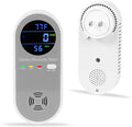 Plug in Carbon Monoxide Detector, Carbon Monoxide Alarm,Real-time Digital Display 3-in-1 Level: PPM,°F & Humidity, Co