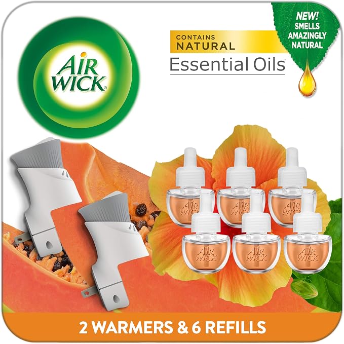 Plug in Scented Oil Starter Kit, 2 Warmers + 6 Refills, Hawaii, Essential Oils, product image