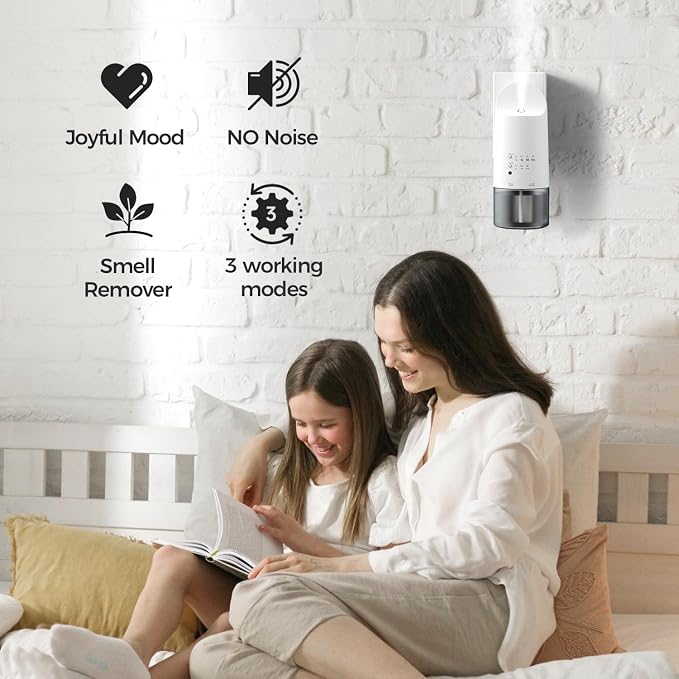 Plug-in Waterless Essential Oil Diffuser - 500 Sq.ft Coverage,Range Nano Mist Technology -160ML, alternate product view 3
