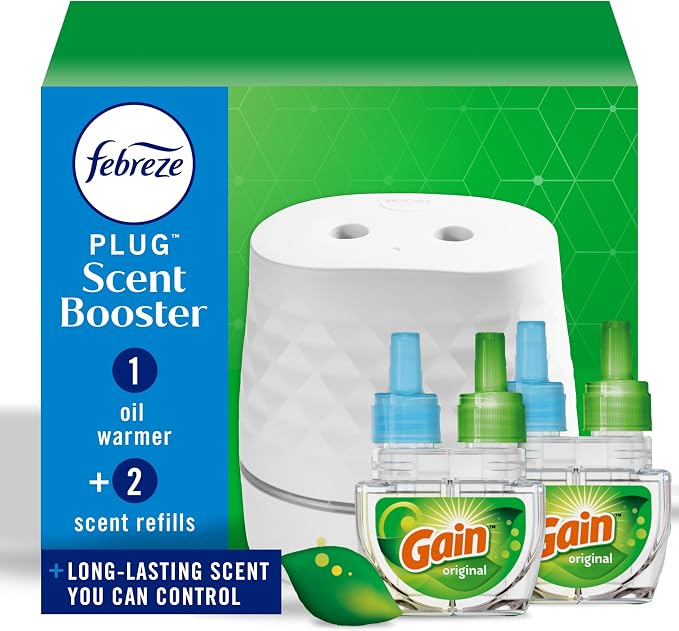 Plug Scent Booster Starter Kit – Air Freshener, Oil Diffuser, Continuous Scent Device, Includes 2 Gain Refills, product image