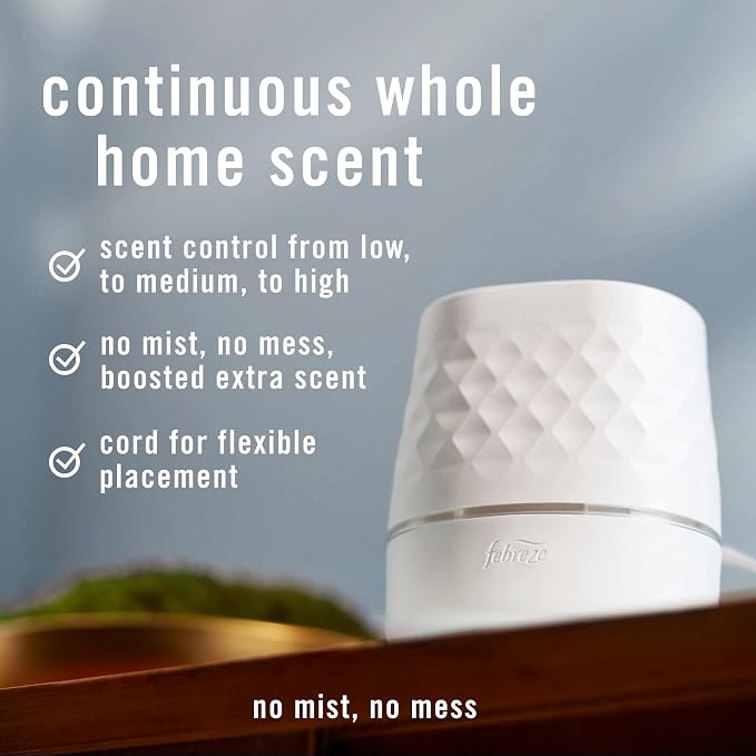 Plug Scent Booster Starter Kit – Air Freshener, Oil Diffuser, Continuous Scent Device, Includes 2 Gain Refills, alternate