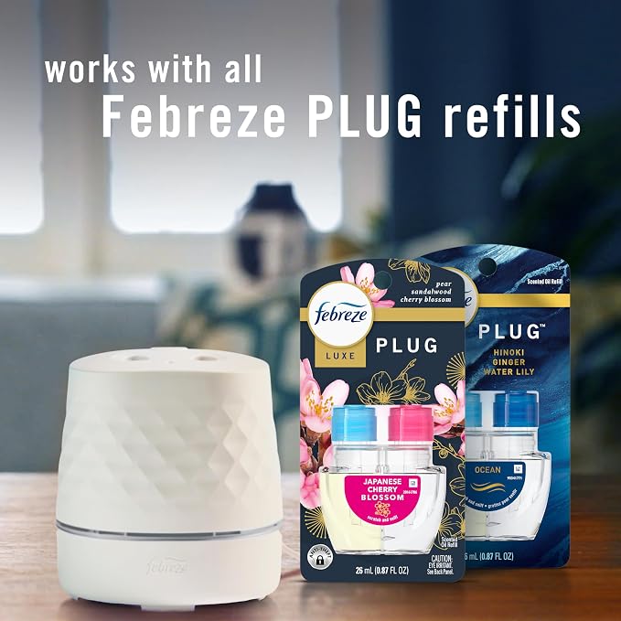 Plug Scent Booster Starter Kit – Air Freshener, Oil Diffuser, Continuous Scent Device, Includes 2 Gain Refills, alternate
