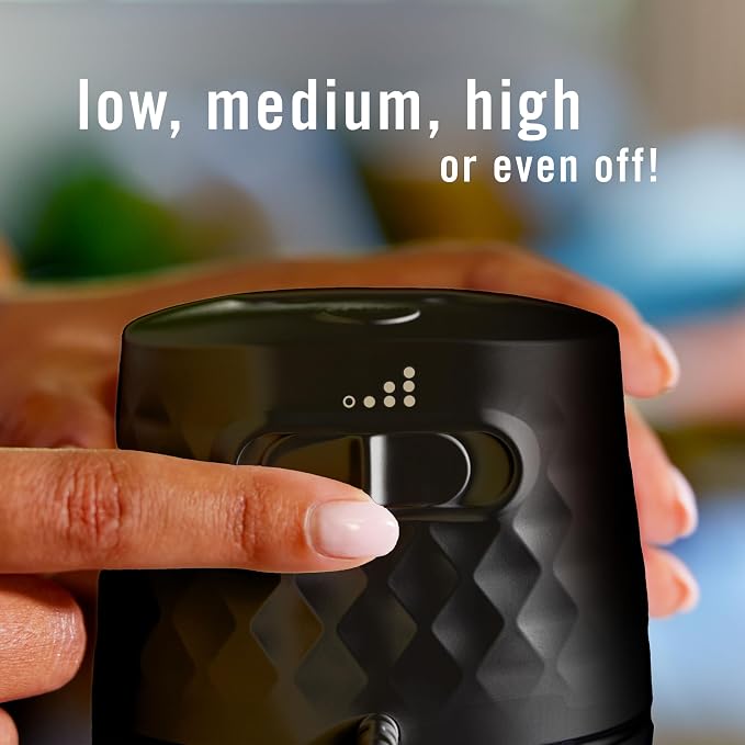 PLUG Scent Booster Starter Kit, Black, Oil Diffuser, Air Freshener Plug In, Continuous Scent Device + 2 Ocean Refills