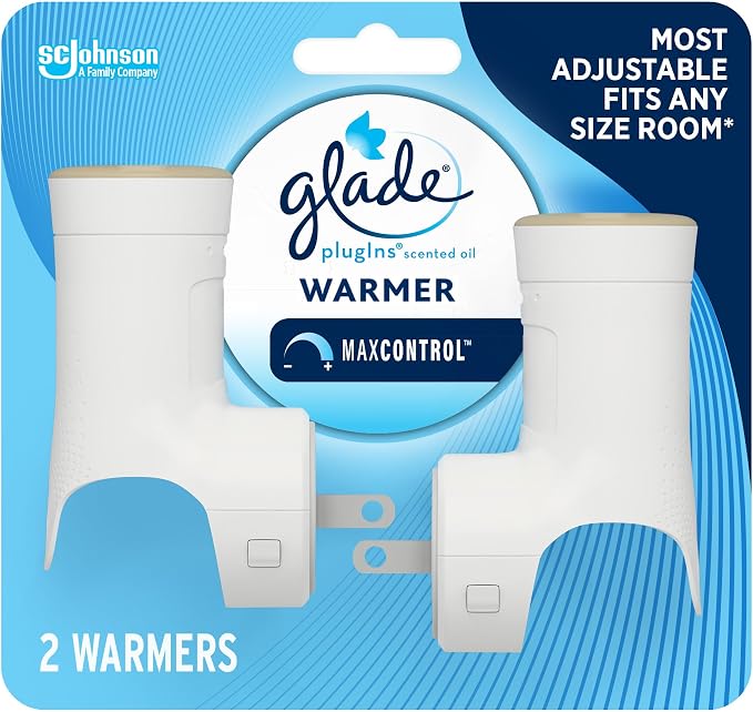 PlugIns Air Freshener Warmer, Scented and Essential Oils for Home and Bathroom, Up to 70 Days on Low Setting, 2