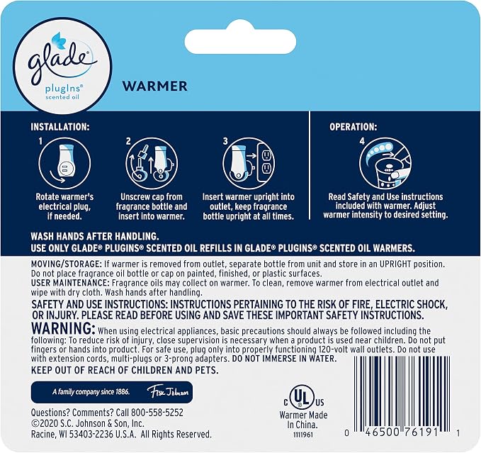 PlugIns Air Freshener Warmer, Scented and Essential Oils for Home and Bathroom, Up to 70 Days on Low Setting, 2, alternate