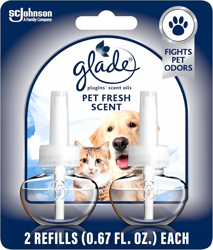PlugIns Refills Air Freshener, Pet Fresh Scent, Scented and Essential Oils for Home and Bathroom, 0.67 Fl Oz, product image