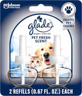 PlugIns Refills Air Freshener, Pet Fresh Scent, Scented and Essential Oils for Home and Bathroom, 0.67 Fl Oz, product image