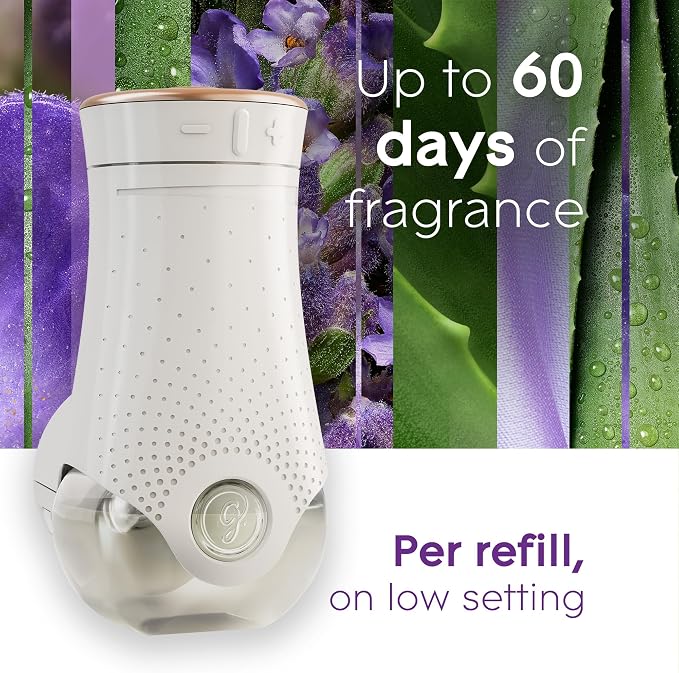 PlugIns Refills Air Freshener, Scented and Essential Oils for Home and Bathroom, Tranquil Lavender & Aloe, 3.35 Fl Oz, 5