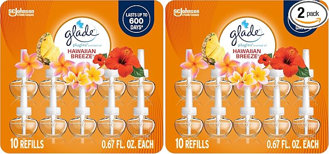 PlugIns Refills Air Freshener, Scented and Essential Oils for Home and Bathroom, Hawaiian Breeze, 6.7 Fl Oz, product image
