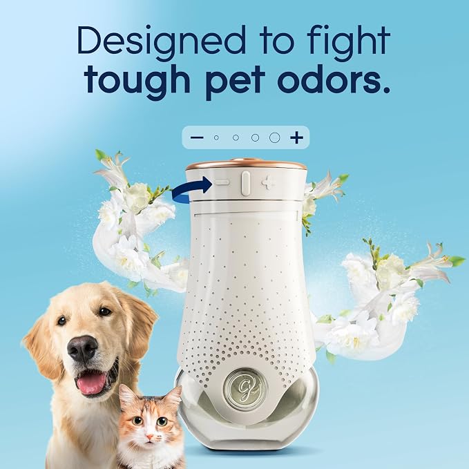 PlugIns Refills Air Freshener Starter Kit, Pet Fresh Scent, Scented and Essential Oils for Home and Bathroom, 0.67 Fl Oz
