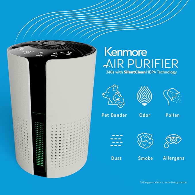 PM1010 Air Purifiers for Bedroom Up to 348 Sq.Foot with H13 True HEPA Filter, Child Lock, Sleep Mode for Small Rooms