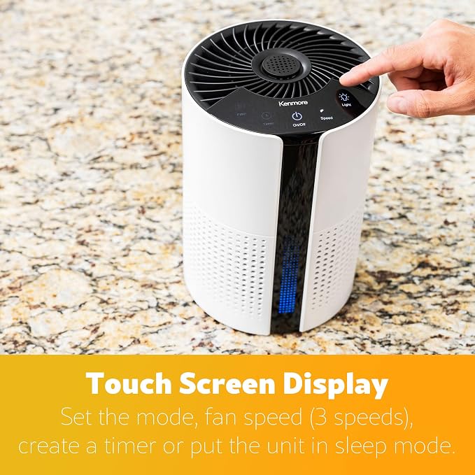 PM1010 Air Purifiers for Bedroom Up to 348 Sq.Foot with H13 True HEPA Filter, Child Lock, Sleep Mode for Small Rooms