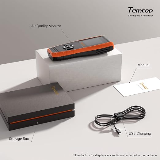PM2.5 Monitor P600, Essential Air Particle Meter PM2.5 PM10 Air Quality Tester for Indoor/Outdoor Air Pollution Detection