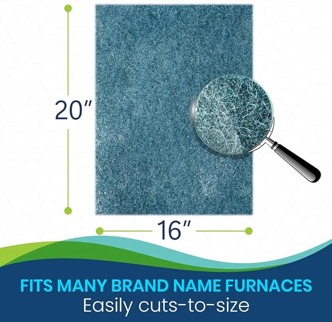Polyester Washable Fiber Furnace Door Filter for Mobile, Manufactured and Modular Homes (16 x 20), alternate product view 2