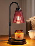 Pomegranate Red Candle Warmer Lamp with Timer, Dimmable Candle Warmer for Home Decor, product image