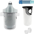 Pool Leaf Canister, Inline Vacuum Filter, Vertical Catcher Design, Quick Clean Easy Removal for Maintenance, Built in Sock