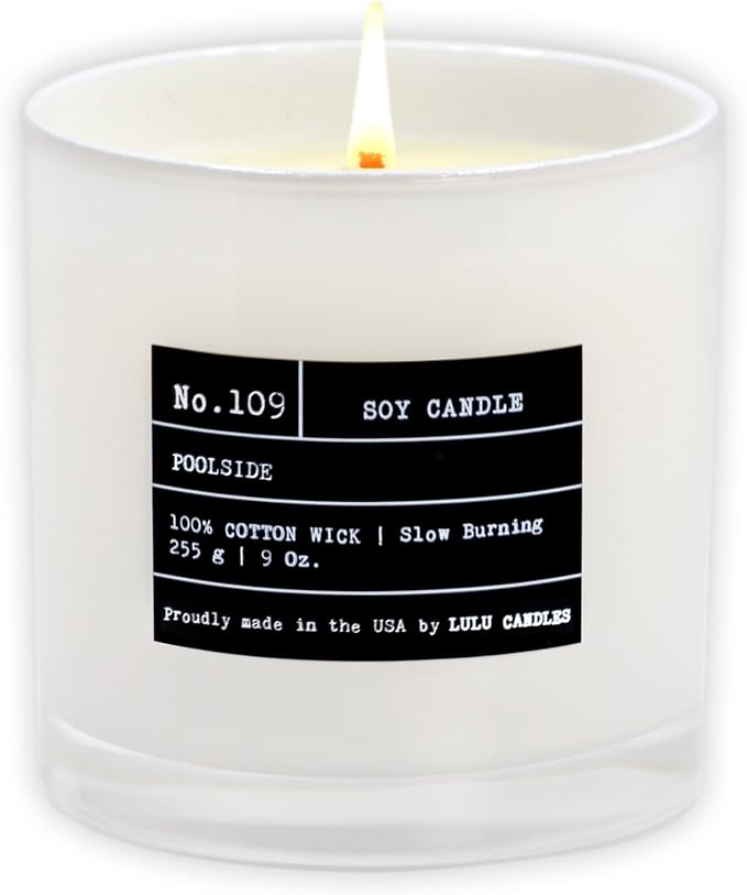 | Poolside | Luxury Scented Soy Jar Candle | Hand Poured in The USA | Highly Scented & Long Lasting (9 Oz.) 9 Oz, product
