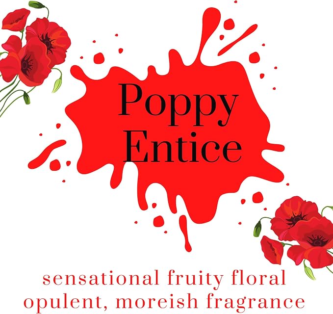 Poppy Entice Scent Reed Diffuser Set with Sticks 3.4 fl oz (Pack of 3), alternate product view 2