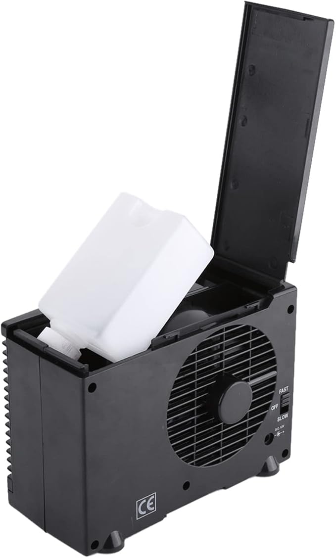 Portable AC for Car, Portable Air Conditioner DC 12V Car Truck Home 20 x 11 x 15cm 2 Speed Adjustable Mini Fan Small Air