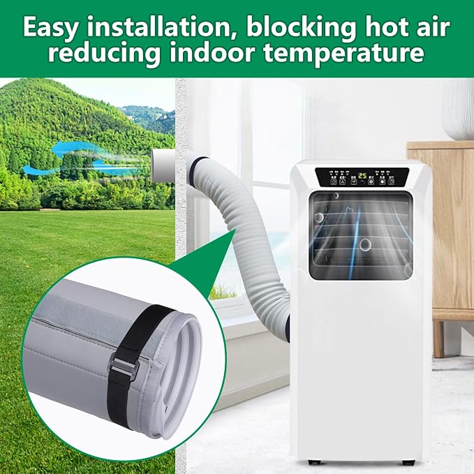 Portable AC Hose Insulation Sleeve, Air Conditioner Hose Cover Wrap, Fits 5" & 5.9" Diameter Exhaust Hose, Easy, alternate