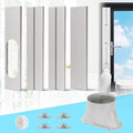Portable AC Window Vent Kit, Universal 5.1" Portable Air Conditioner Window Kit with Adapter Fits for 16.9”-62” Sliding