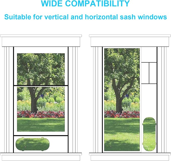 Portable AC Window Vent Kit, Universal 5.1" Portable Air Conditioner Window Kit with Adapter Fits for 16.9”-62” Sliding