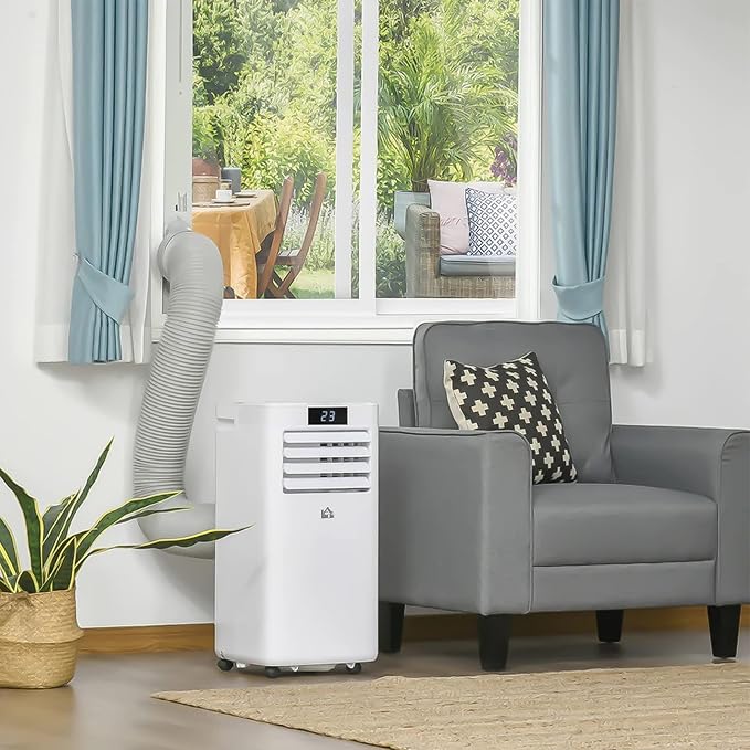 Portable AC Window Vent Kit, Universal 5.1" Portable Air Conditioner Window Kit with Adapter Fits for 16.9”-62” Sliding