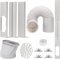 Portable AC Window Vent Kit with 5.9” Exhaust Hose Window Seal Kit for Portable Air Conditioner, Adjustable Portable AC
