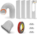Portable AC Window Vent Kit with 59" Hose, 5.9" AC Window Seal, Adjustable for Vertical/Horizontal Sliding Windows, product