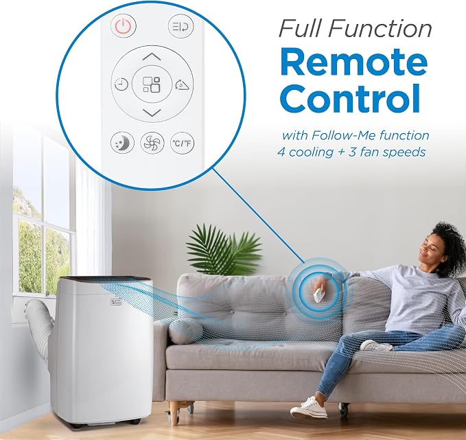 Portable Air Conditioner, 10,000 BTU (6,300 BTU SACC) for Rooms up to 450 Sq., alternate product view 3