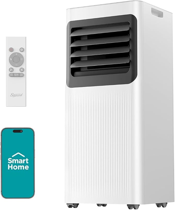 Portable Air Conditioner 12000 BTU 5 in 1 Wifi Smart, APP & Remote Control, Cooling Dehumidifier Fan Sleep Mode, 24H, Window