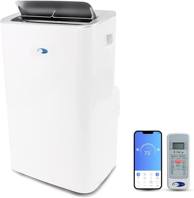 Portable Air Conditioner 13,500 BTU with Dehumidifier, Cooling Fan & Smart Wi-Fi for 500 Sq Ft Rooms, Includes AC Unit Window