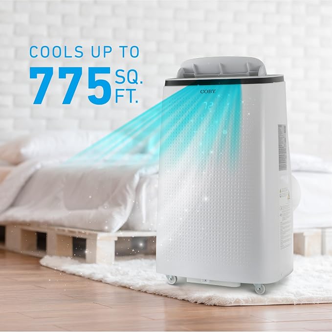 Portable Air Conditioner, 15,000 BTU (10,800 BTU SACC) 3-in-1 AC Unit, Dehumidifier, Fan, & Air Conditioner, For Up To 775