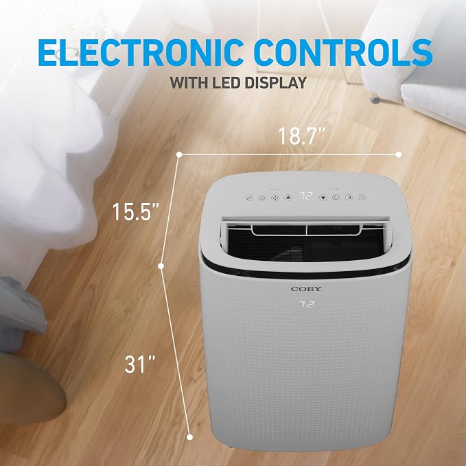 Portable Air Conditioner, 15,000 BTU (10,800 BTU SACC) 3-in-1 AC Unit, Dehumidifier, Fan, & Air Conditioner, For Up To 775