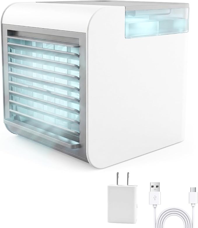 Portable Air Conditioner, 4-in-1 Mini Air Cooler with 450ML Water Tank, product image