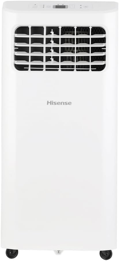 Portable Air Conditioner 5000-BTU DOE (115-Volt) White Vented, Remote control, Cools 150-sq ft, 24 Hour Timer, 3-modes