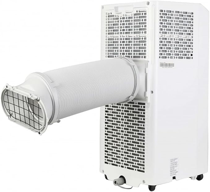 Portable Air Conditioner 5000-BTU DOE (115-Volt) White Vented, Remote control, Cools 150-sq ft, 24 Hour Timer, 3-modes