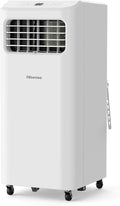 Portable Air Conditioner 6,000 BTU Cooling Dehumidifier Fan for Smaller Room up to 250 sq ft, Remote Control, White