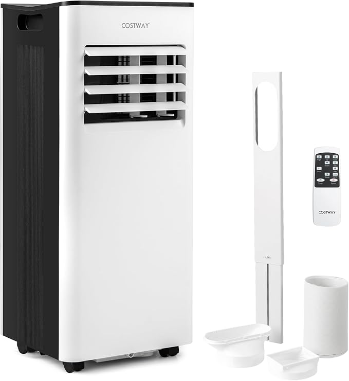 Portable Air Conditioner, 8000 BTU AC Unit for up to 350 sq.ft, with Dehumidifier, Fan, Remote Control,Window Kit