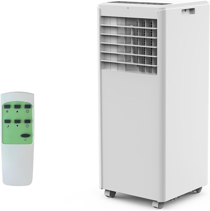 Portable Air Conditioner 8000 BTU – Compact Floor AC Unit with Dehumidifier, Fan, Sleep Mode & Remote, Energy Efficient