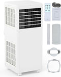 Portable Air Conditioner 8000 BTU for Rooms Up to 350 Sq.Ft, 4-in-1 AC with Cooling Dehumidifier Fan Sleep Mode, Remote